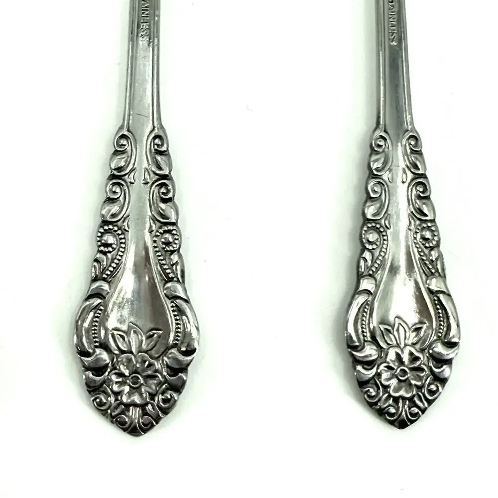 3 Table/Serving Utensils VTG VOISIN FLORAL CONTINENTAL Ladle Butter Knife Spoon